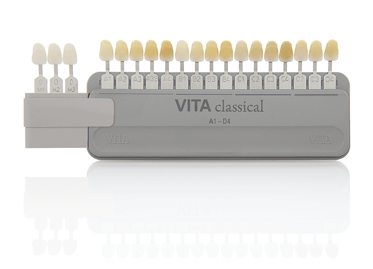 Clareamento Dental - Escala de cores vitC