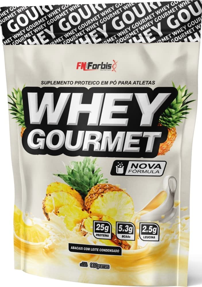 Whey Protein Gourmet 907g Refil - FN Forbis (Abacaxi com Leite Condensado)