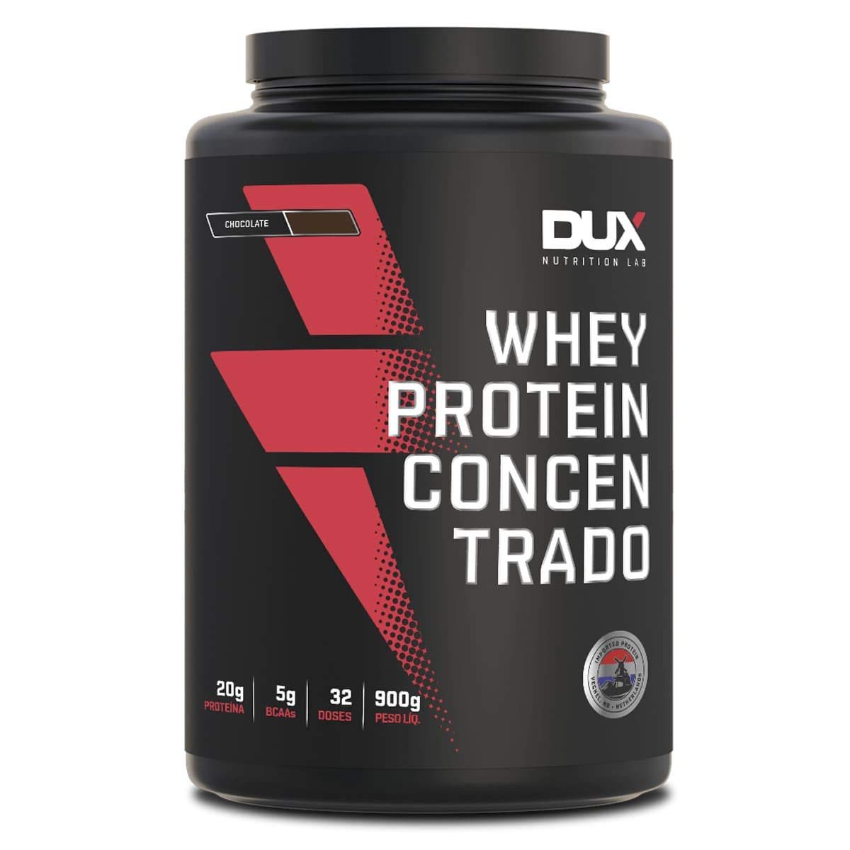 Whey Protein Concentrado Pote (900G) - Sabor Chocolate, Dux Nutrition